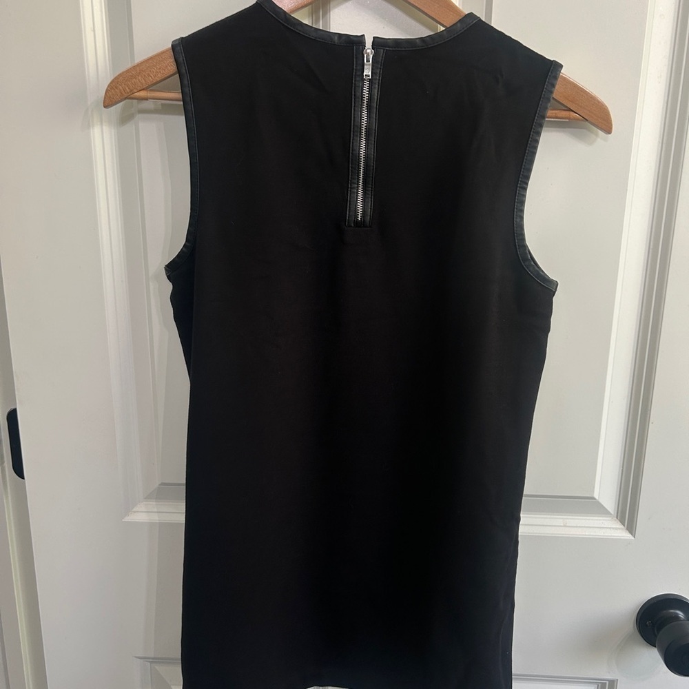 Like new Ralph Lauren Black Tank Top with Faux Leather trim. Size S. - Picture 8 of 11